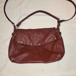 Kate Spade Jackson Cherrywood Medium Flap Convertible Crossbody purse bag